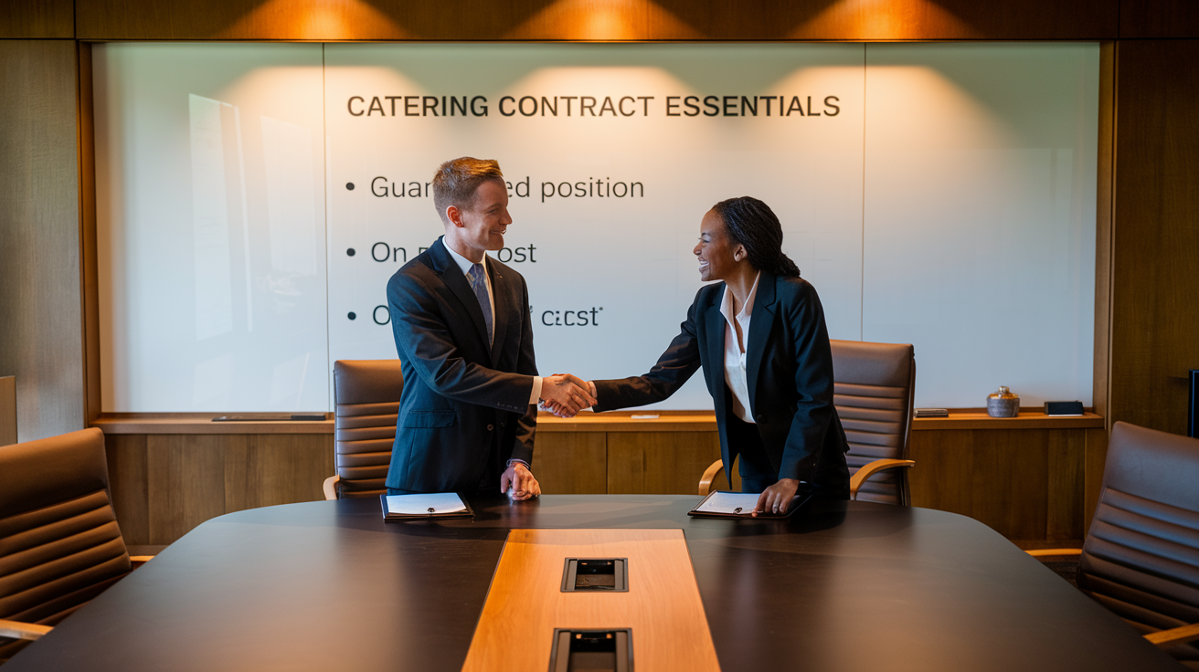 How to get the best value out of your Catering Contract. Understand the differences between guaranteed position and on cost contracts